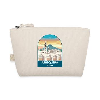 Arequipa Peru Volcano Vintage Travel Poster - Organic Pouch - nature - Front