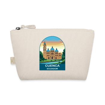 Cuenca Ecuador Vintage Cathedral Travel Poster - Organic Pouch - nature - Front