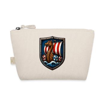 Viking Dragon Boat Shield - Organic Pouch - nature - Front