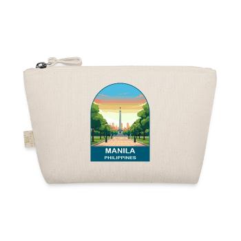 Illustration de voyage vintage à Manille, Philippines, - Trousse biologique - nature - Devant