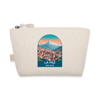 Art de voyage vintage dans le téléphérique de La Paz Bolivia - Trousse biologique - nature - Devant
