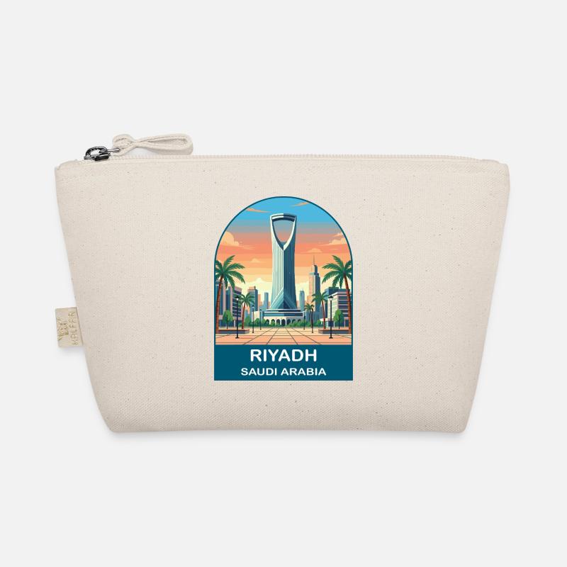 Riyadh Saudi Arabia Kingdom Centre Reiseplakat Bio-Täschchen
