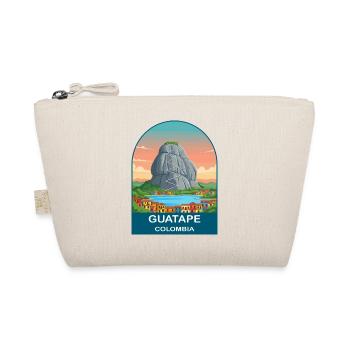 Guatapé Colombia El Peñol Vintage Travel Art - Organic Pouch - nature - Front