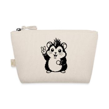 Hamster punk avec le signe de la paix - Trousse biologique - nature - Devant