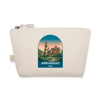 Arkansas USA Vintage Travel Poster Art - Organic Pouch - nature - Front