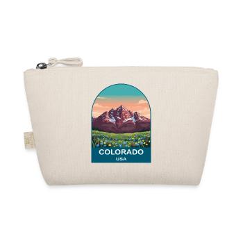 Colorado USA Vintage Travel Poster Art - Organic Pouch - nature - Front