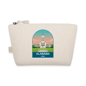 Alabama USA Vintage-Reiseposter-Kunst - Bio-Täschchen - Natur - Vorne