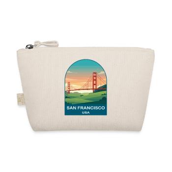 San Francisco USA Vintage Travel Poster - Organic Pouch - nature - Front