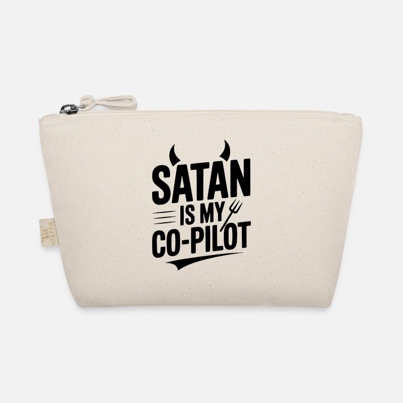 Satan Is My Co-Pilot Organic Pouch