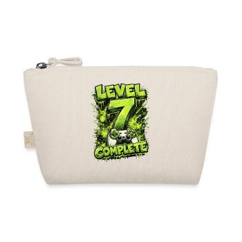 Level 7 Complete Gamer Shirt – Grünes Gaming - Bio-Täschchen - Natur - Vorne