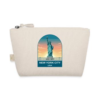 New York City USA Vintage Travel Poster - Organic Pouch - nature - Front