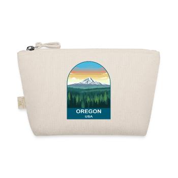 Oregon USA Vintage Travel Poster Art - Organic Pouch - nature - Front