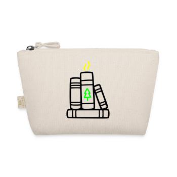 Stack of Books Tree Nature Reading Book Club Forest - Organic Pouch - nature - Front