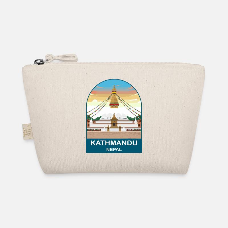 Kathmandu Nepal Boudhanath Stupa Travel Design Organic Pouch
