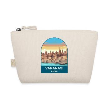 Varanasi, Indien, Ganges-Ghats, Vintage-Reisekunst - Bio-Täschchen - Natur - Vorne