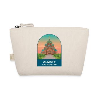 Almaty Kazakhstan Vintage Travel Art Poster - Organic Pouch - nature - Front