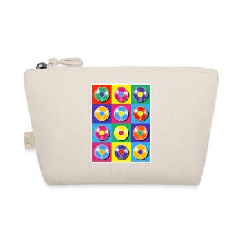 Collage Pop Art d’albums vinyles - Trousse biologique - nature - Devant