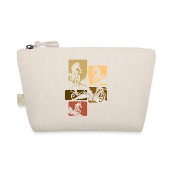 Mountain Bike Retro Mtb Downhill Bike Vintage - Organic Pouch - nature - Front