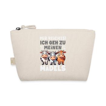 Mir Reichts Ich Geh Zu Meinen Mädels Kühe Bauer - Bio-Täschchen - Natur - Vorne