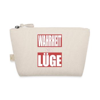 Wahrheit statt Lüge - Bio-Täschchen - Natur - Vorne