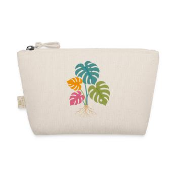 Feuilles de monstera colorées aux racines tropicales - Trousse biologique - nature - Devant