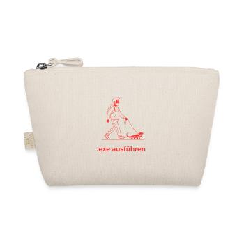 EXE Ausführen Lustige Admin Geschenke rot - Bio-Täschchen - Natur - Vorne