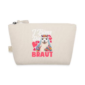 I Bims The Bride Bachelor Alpaca Llama Bridal Shower - Organic Pouch - nature - Front