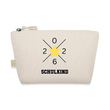 Schulkind 2026 - Bio-Täschchen - Natur - Vorne