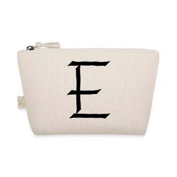 E letter - Organic Pouch - nature - Front
