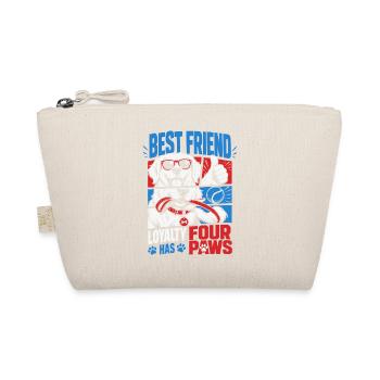 Best Friend Loyalty Four Paws - Bio-Täschchen - Natur - Vorne
