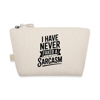 I Have Never Faked a Sarcasm - Organic Pouch - nature - Front
