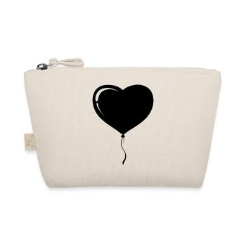 Heart Balloon - Organic Pouch - nature - Front