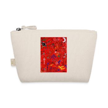 Abstract Red Surreal Net - Organic Pouch - nature - Front