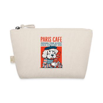 Chien café de Paris avec baguette - Trousse biologique - nature - Devant