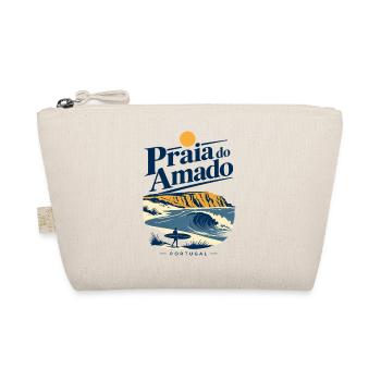 Praia do Amado Portugal Surf Beach Souvenir - Organic Pouch - nature - Front