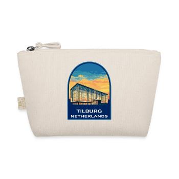 Tilburg Netherlands Modern Architecture Retro Badg - Organic Pouch - nature - Front