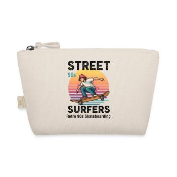 90er Street Surfer Skateboard - Bio-Täschchen - Natur - Vorne