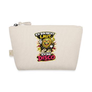 Ich bin nicht laut Disco Cartoon Spruch - Bio-Täschchen - Natur - Vorne