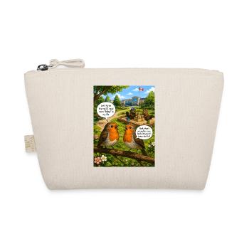 Robin Bling – Funny Robin Bird Wordplay - Organic Pouch - nature - Front