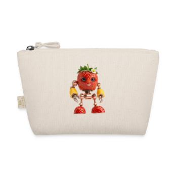 STRAWBERRY BOT - Cute Female Organic Robot - Organic Pouch - nature - Front