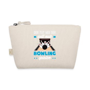 Will Nur Bowling Spielen Spieler - Bio-Täschchen - Natur - Vorne