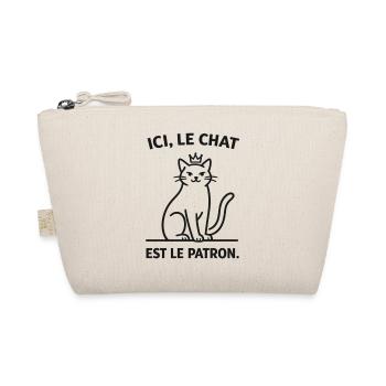  Ici Le Chat Est Le Patron - Trousse biologique - nature - Devant