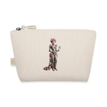 Floral Cyborg Queen - Organic Pouch - nature - Front