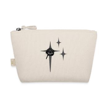 Cosmic Dagger Emblem with Starbursts - Organic Pouch - nature - Front