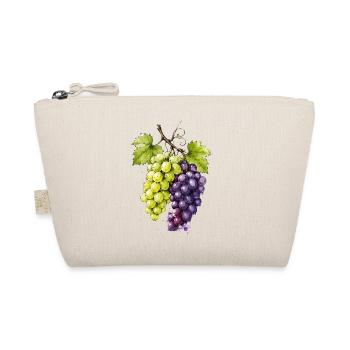 Grappe de raisins aquarelle vert violet - Trousse biologique - nature - Devant