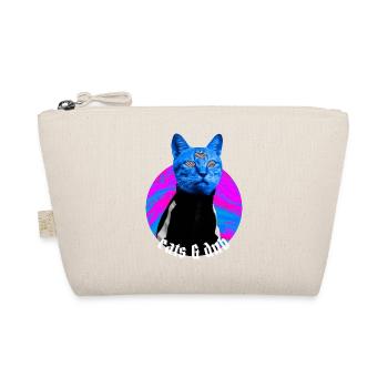 Cats & DnB Cat Stylish Drum And Bass Rave Outfit - Organic Pouch - nature - Front