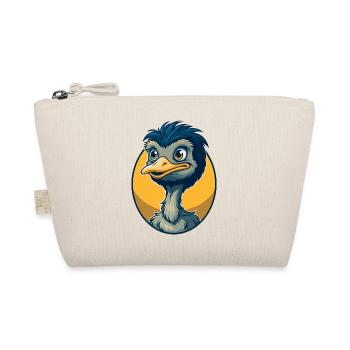 Emu Kawaii Mascot Cartoon Character Clipart Logo - Organic Pouch - nature - Front