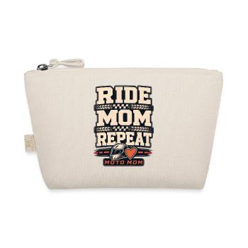 Moman au bord de la piste Moto Mama, Moto Mom Répétée Moto - Trousse biologique - nature - Devant
