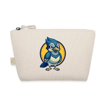 Jay Bird Kawaii Maskottchen Cartoon Clipart Logo Abzeichen - Bio-Täschchen - Natur - Vorne
