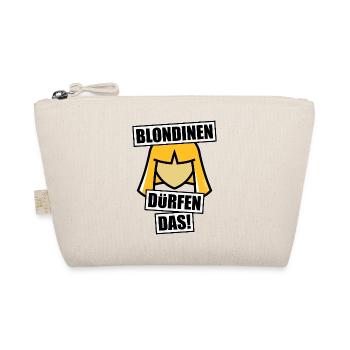 Blondinen Dürfen Das! (Blondine / Blond / V1 NEG) - Bio-Täschchen - Natur - Vorne